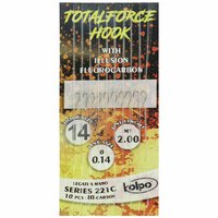 kolpo-total-force-fluorocarbon-221c-2-m-barbed-tied-hook
