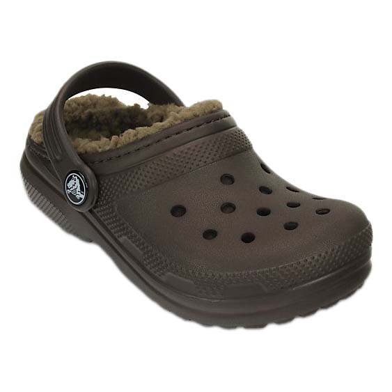 Crocs Classic Lined Clog K Brown buy 