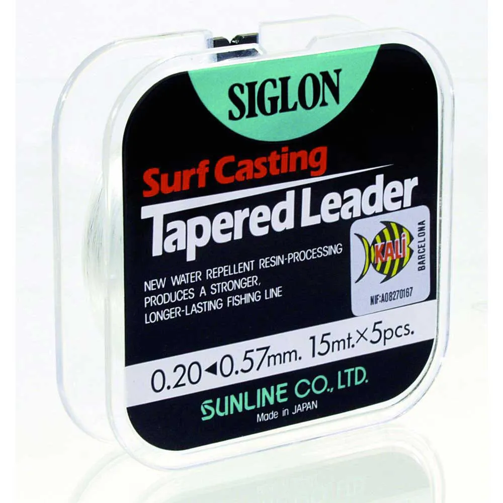 Lignes de pêche Sunline Surf Casting Tapered Leader 5x15m 