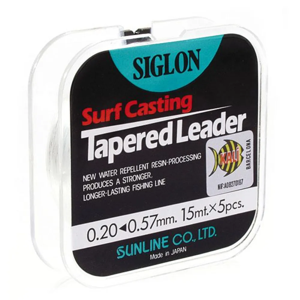 Lignes de pêche Sunline Surf Casting Tapered Leader 5x15m 