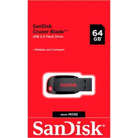 Sandisk Chiavetta USB Cruzer Blade 64GB USB 2.0