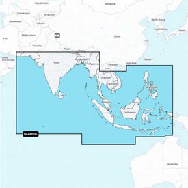 Navionics MSD Large AE010L Océano Índico Sur Mar China Grafiek