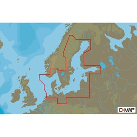 C-map Baltic Meer Und Dänemark 4D Karte