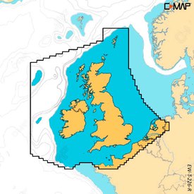 C-map United Kingdom And Ireland Reveal Karte