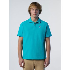 North sails Polo à Manches Courtes Collar W Striped In Contrast