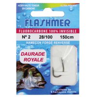 flashmer-fluoro-daurade-gebundene-haken-0.240-mm