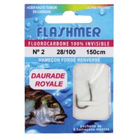 flashmer-fluoro-daurade-tied-hook-0.260-mm