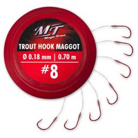 Magic trout Trout Maggot Gebundene Vorfachschnüre 200 Cm