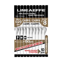lineaeffe-nylon-carp-tied-hook-0.160-mm