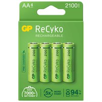 Gp batteries Batterie Ricaricabili AA ReCyko LR06 2100mAh 4 Unità