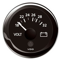 vdo-view-line-18-32v-round-voltmeter