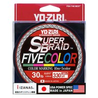 Yo-Zuri Superbraid™ Fivecolor 300 m 编织的
