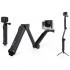GoPro Support 3 Way:Camera Grip. Extension Arm Or Tripod