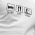 Kruskis Sleep Eat And Fish kurzarm-T-shirt