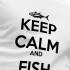 Kruskis Keep Calm And Fish kurzarm-T-shirt