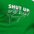 Kruskis Shut Up And Fish kurzarm-T-shirt
