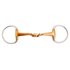 BR Bridon Egg-But Double Jointed Snaffle Soft Contact Slightly Curved 16 Mm Rings 70 Mm